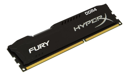 Memoria Ram Pc Ddr4 8gb 2x4gb 2666mhz  Hyper Fury Black