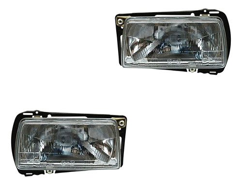 Par Juego Faros Vw Jetta A2 1987 - 1992 Con Base Xry