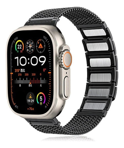 Pulsera Magnética Para Apple Watch Ultra 2  Banda De Acero