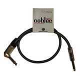 Cable De Audio Plug Ts A Plug 90° De 1 Metro Cab-tec 