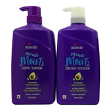Kit Aussie Miracle Moist Shampoo 778ml + Condicionador 778ml