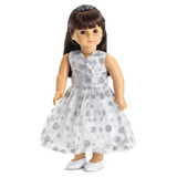 Vestido Purpurina Muñecas American Girl De 18.0 In.