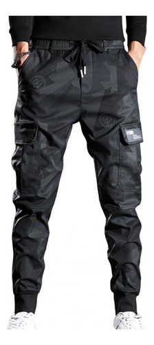 Pantalones Cargo Hombre Multibolsillos Camuflaje J