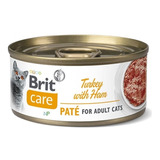 Alimento Húmedo Gato Brit Care Pate De Pavo Y Jamón 70gr. Np