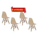 Kit 4 Cadeiras Charles Eames Eiffel Sala De Jantar Estrutura Da Cadeira Fendi