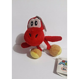 Peluche Llavero Súper Mario Yoshi Rojo 