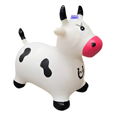 Vaca Montable Botador Inflable Machuka 5543 Forma Vaca Negra | Envío gratis
