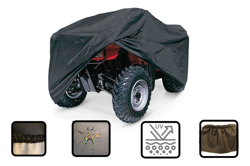 Funda Afelpada Negra Para Cuatrimoto Canam 100% Impermeable!