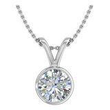Collar Diamante 1/2 - 3/4 Ct Oro 14k - Certificado Igi