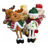 Pack 5 Muñecos Patas Largas 60cm Navidad