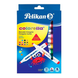 Marcador Colorella Triangular X 12 Pelikan