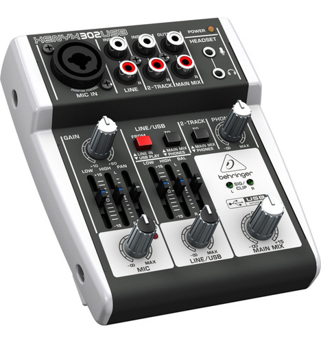 Consola Behringer Xenyx 302 Usb 2 Canales Mixer Estudio