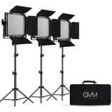 Gvm  Kits De Iluminacion De Video Paquete De Led Con Co...