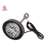 Faro Auxiliar Con Base 12v 1000lm 4 Leds Alto Brillo Sungo