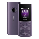 Celular Nokia 110 4g Dual Radio Fm Bluetooth Lanterna Roxo