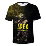 Camiseta De Manga Corta Con Estampado 3d De Apex Legends