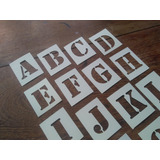 Alfabeto  50cm Altura Stencil Estencil Letra Vazada