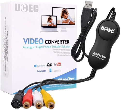  Usb . Video Capture Card Device, Vhs Vcr Tv To Dvd Con...