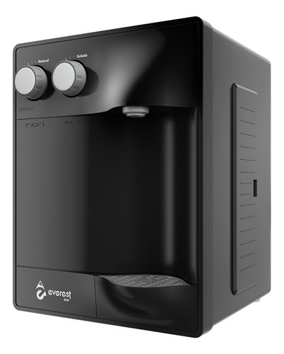 Purificador Soft Star Preto Água Gelada Por Compressor