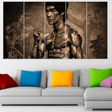 Cuadro Poliptico Bruce Lee Art 120x70cm 