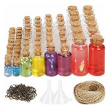 Cucumi 106pcs Mini Frascos De Vidrio Botellas Con Tapones De