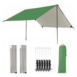 Tenda Gazebo Barraca Con Estacas Camping Praia Neve Toldo 3m Cor Verde