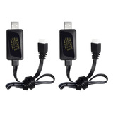 Amzzn Cargador Usb De 2 Piezas 3s 11.1v 2a Para Coches De C.