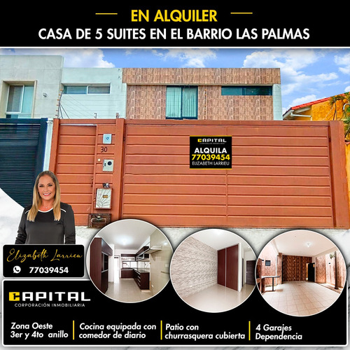 Casa En Alquiler Zona Oeste Barrio Las Palmas