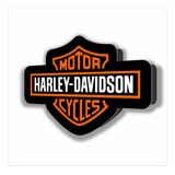 Harley Davidson Luminoso Decoração 47cm X 29cm Placa De Led