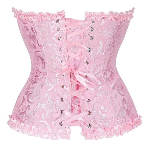 Corset Victoriano Al Busto 12 Varillas Y 6 Corchetes Abdomen