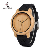 Reloj Grabado Personalizado De Madera De Bambú Bobo Bird