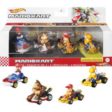 Hot Wheels Mario Kart Set De 4 Autos Modelo Exclusivo