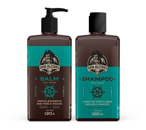 Kit Shampoo E Balm Para Barba Calico Jack Don Alcides