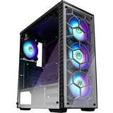 Musetex Atx Mid-tower Chasis Gaming Pc   4 Ventiladores 