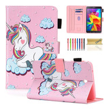 Funda Para Tablet Samsung Galaxy Tab 4 8.0 - Unicornio Rosa