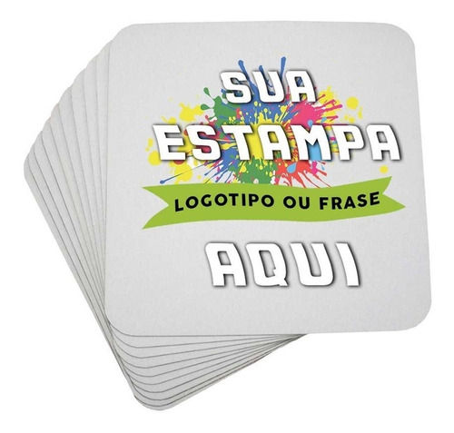 Mouse Pad Personalizado 20x20 Cm Sua Arte Ou Foto - 50 Un Desenho Impresso Liso