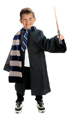 Disfraz Harry Potter Tunica Varita Bufanda Ravenclaw Niño