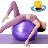 Pelota Fitness De Ejercicio Para Yoga Pilates 65cm Con Bomba