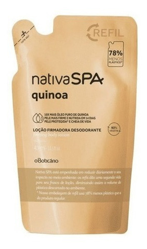 Refil Hidratante Corporal Nativa Spa Quinoa 400ml