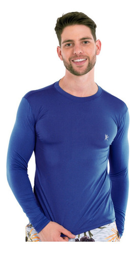 Blusa Camiseta Com Proteção Uv Solar Masculina Térmica Praia