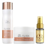 Kit Wella Fusion Sh 250ml Masc 150ml Oil Reflections 30ml