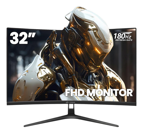 Monitor Curvo Para Juegos De 32 Pulgadas Crua