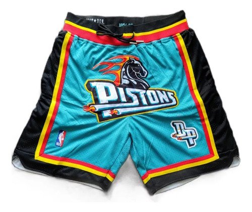Shorts Basquet Nba  Detroit Pistons Just Don Import Orig