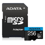 Tarjeta De Memoria Adata Micro Sdxc Con Adaptador V10 256gb 