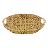 Cesta Oval De Seagrass Natural 41cm Cor Palha