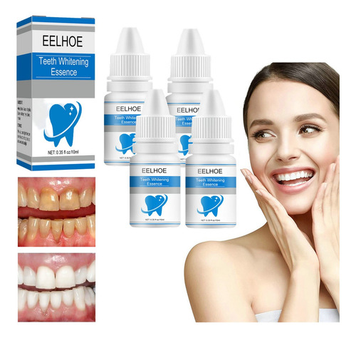 4×esencia Blanqueadora Dental Limpeza - mL a $4256