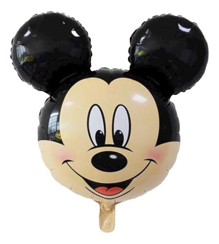 5 Globos Metalico 36 Cm Cabeza Mickey Mouse.