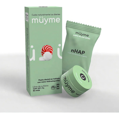 müyme Pasta Dental en Tabletas Pack Lata + Refill 93 Unidades con Nano-Hidroxiapatita | MercadoLibre
