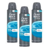 Kit 3 Unidades Desodorante Aerosol Dove Men +care Cuidado To