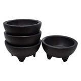 Tazon Molcajete 10 Oz Color Negro Plastico